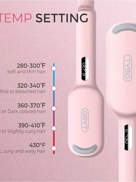Tymo Other - TYMO Pink 1.25" Hair Waver — Professional Beach Wave Styler